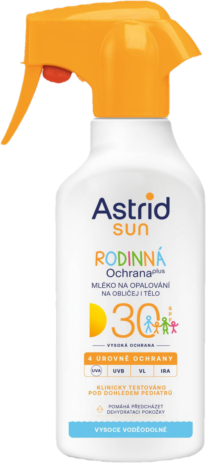 Astrid Sun Rodinné mléko na opalování sprej SPF 30