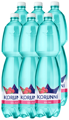 Korunní Malina perlivá 6x1,5l