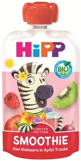 HiPP BIO Smoothie Jablko, červené hrozno, kiwi, maliny