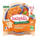 Babybio BIO Celé boloňské lasagne s farmářským hovězím masem