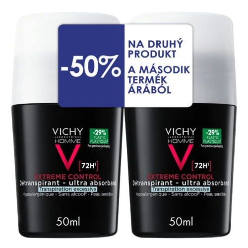 VICHY HOMME Extreme Control detranspirant 2x50ml