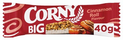 Corny BIG skořicová rolka, bílá poleva