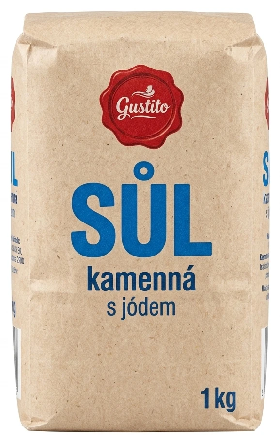 Sůl kamenná s jódem Gustito