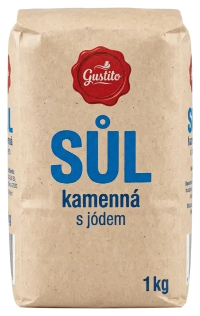 Sůl kamenná s jódem Gustito