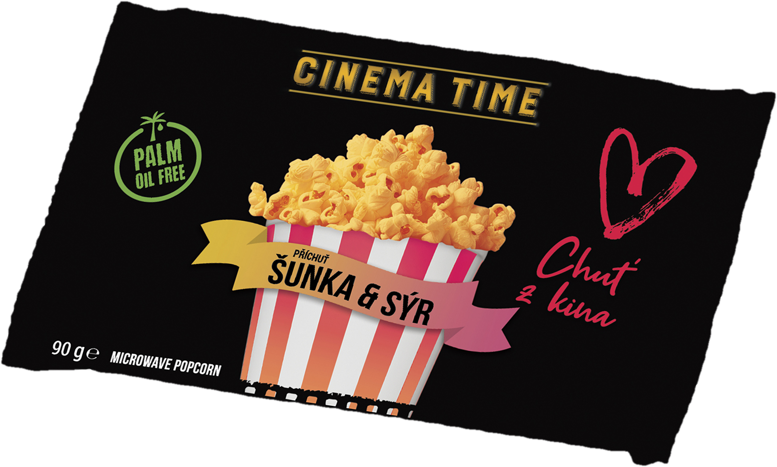Cinema Time Mikrovlnný popcorn – Šunka sýr