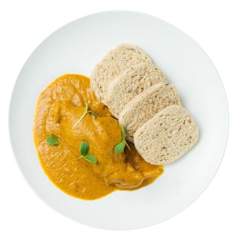 Balanced food Králičí stehno ala svíčková, vícezrnný knedlík ze Zátiší