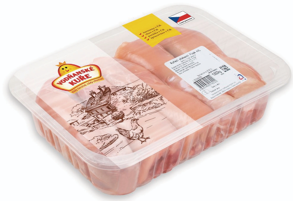 Vodňanské kuře XXL Kuřecí stehenní řízky