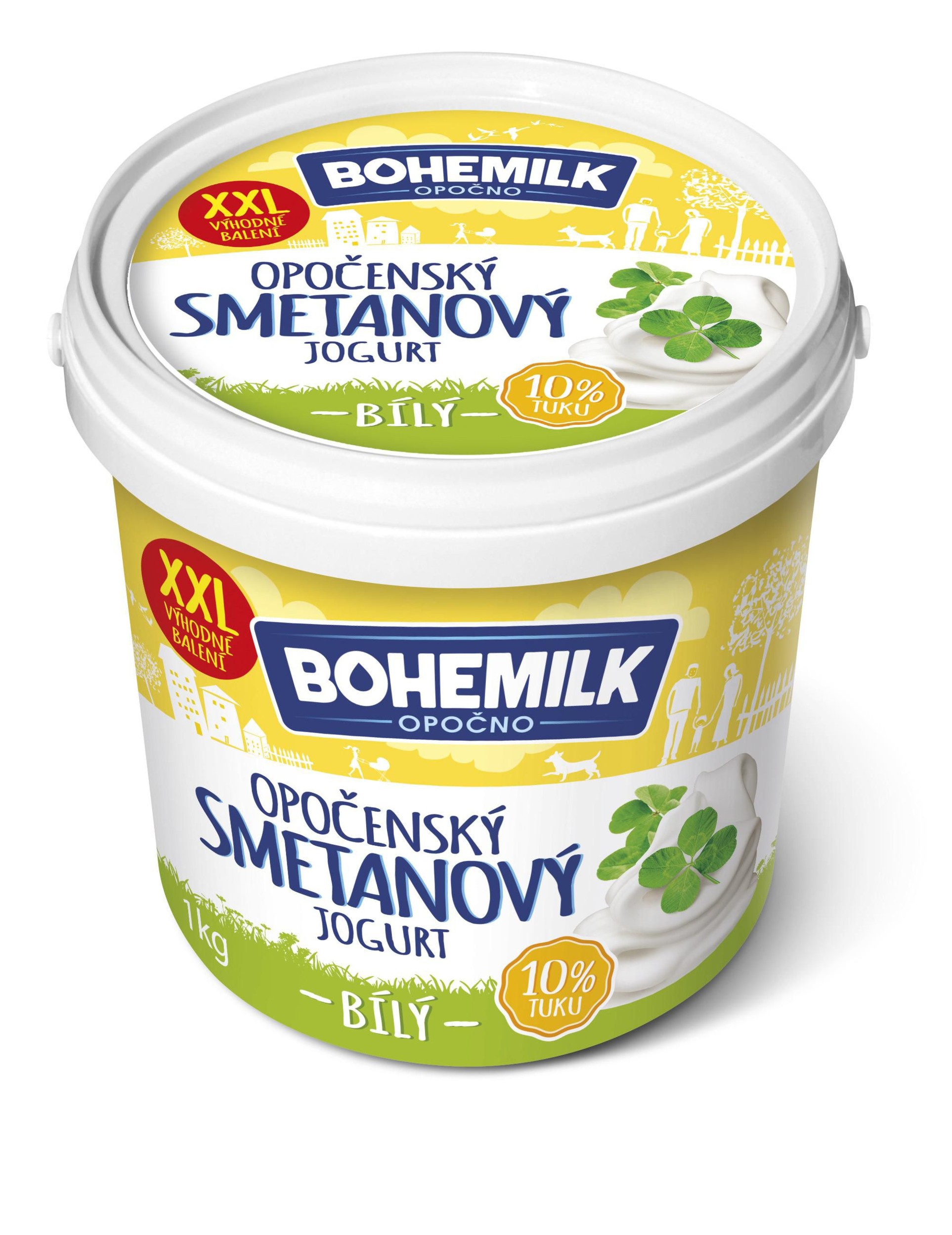Bohemilk Opočenský bílý jogurt smetanový 10% 1 kg