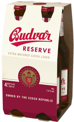 Budějovický Budvar Reserve 4x330ml, multipack