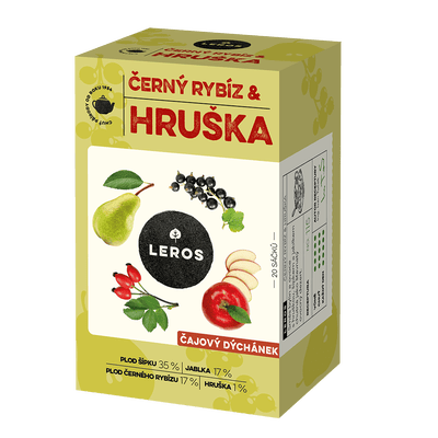 Leros Čajový dýchánek, Černý rybíz a hruška