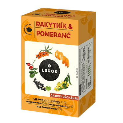 Leros Čajový dýchánek, Rakytník a pomeranč