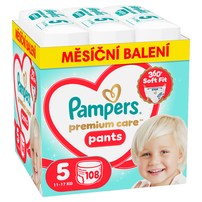 Pampers Premium Care Plenkové kalhotky, vel. 5 (11-17 kg)