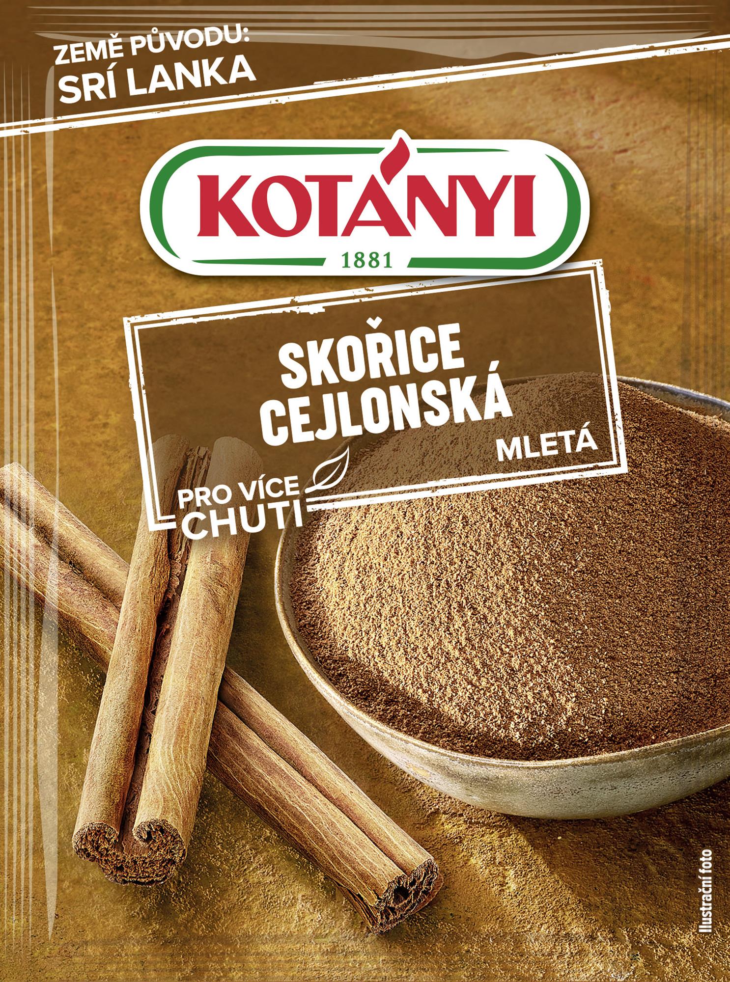 Kotányi Skořice cejlonská mletá