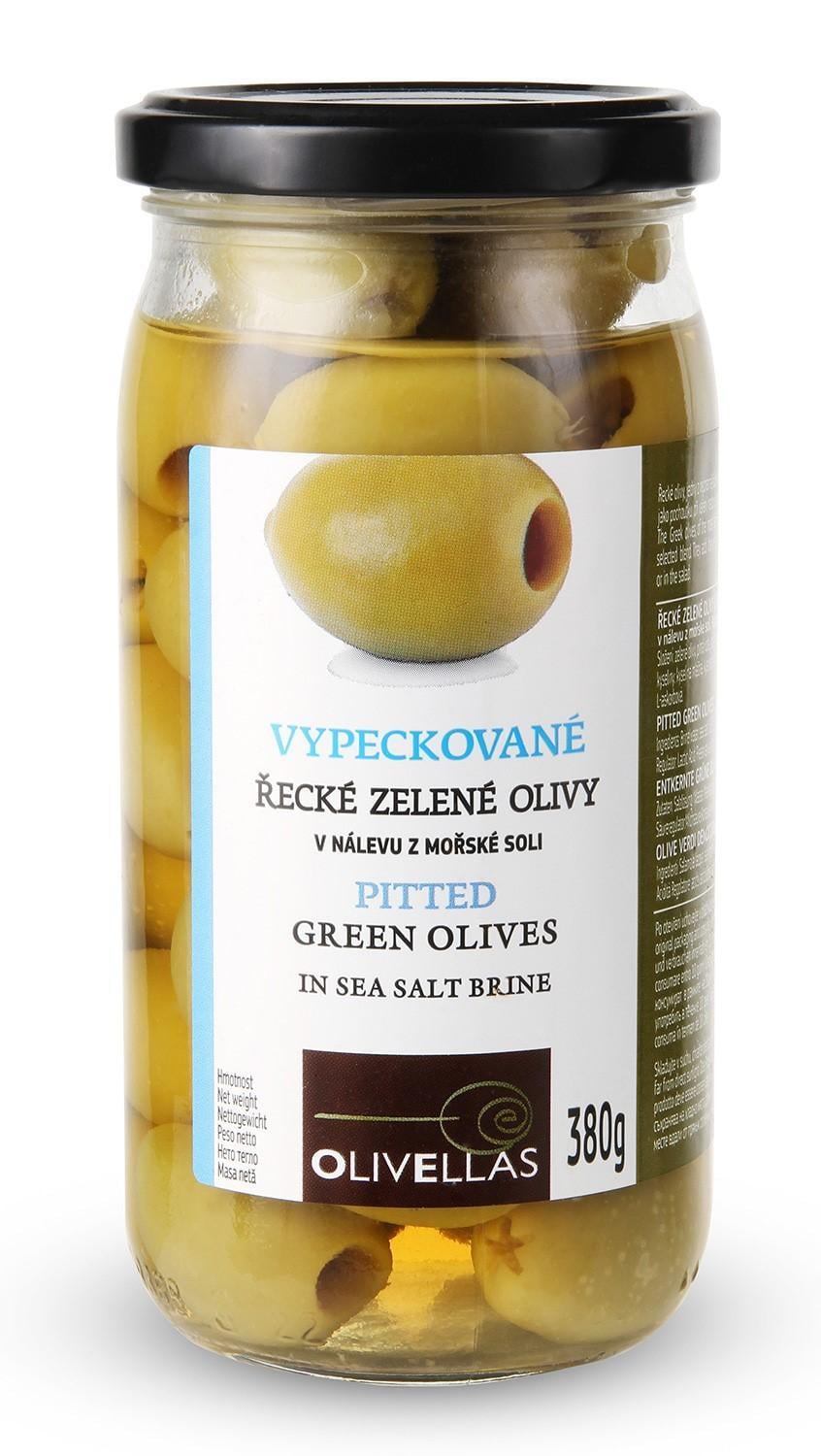 Olivellas Řecké olivy zelené bez pecky
