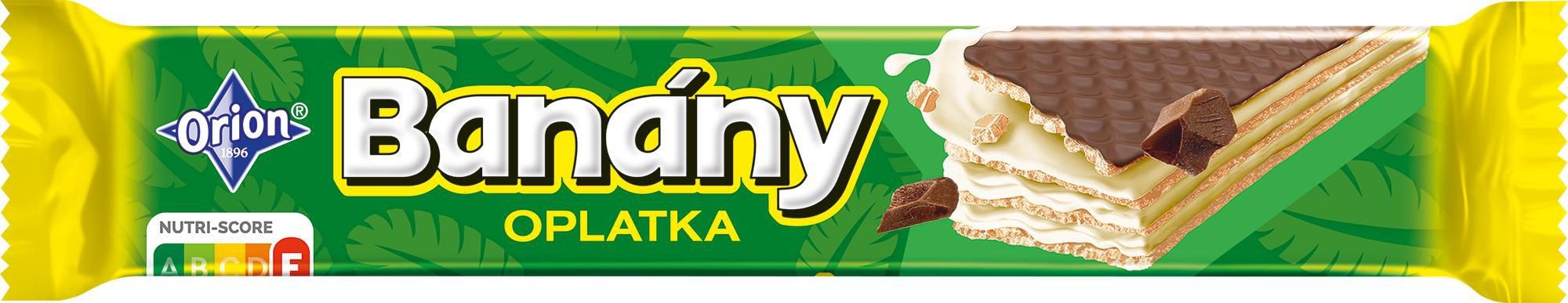 Orion Banány oplatka s mléčnou polevou 42g