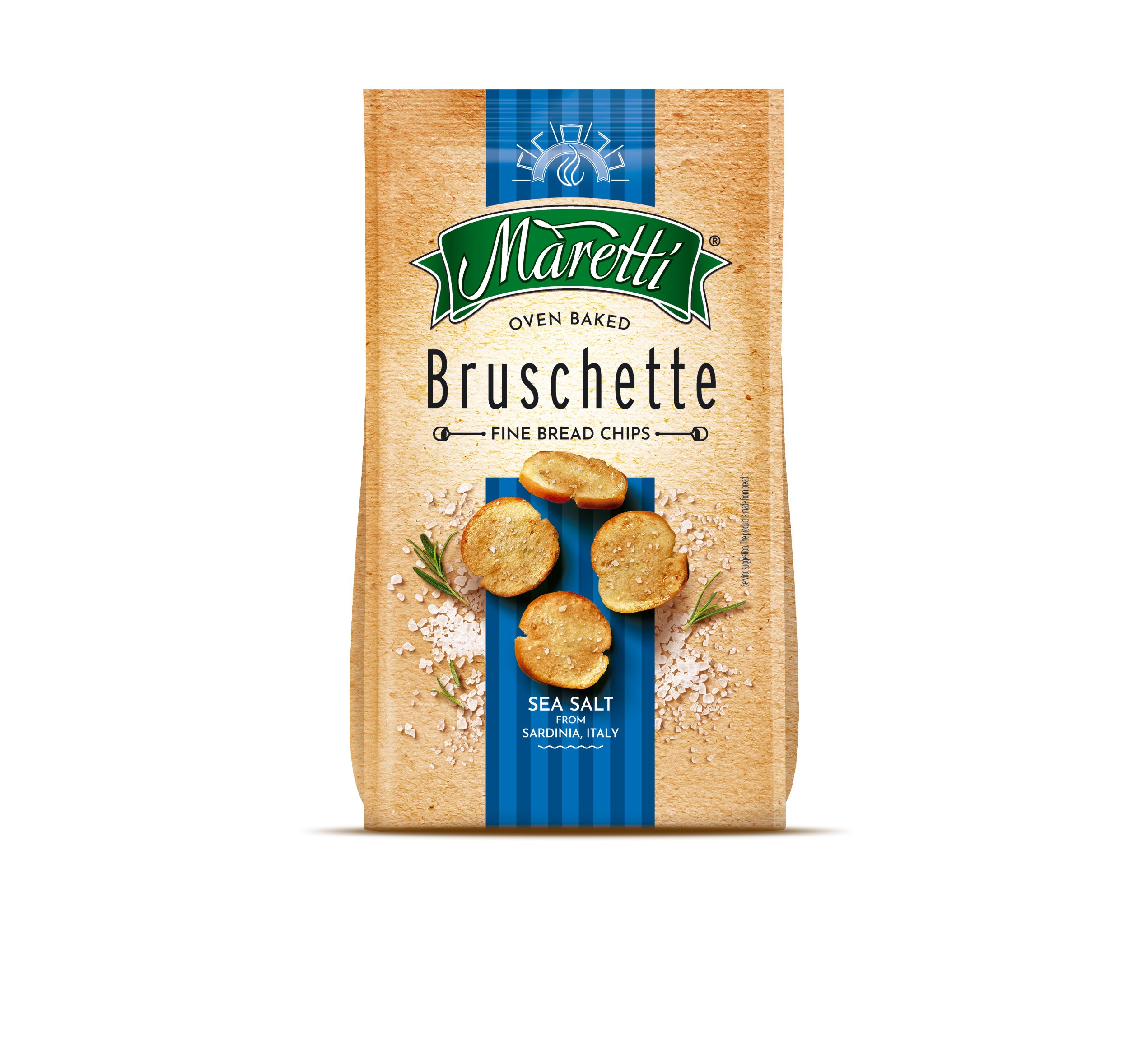 Maretti Bruschetta s příchutí Sea Salt from Sardinia 70g