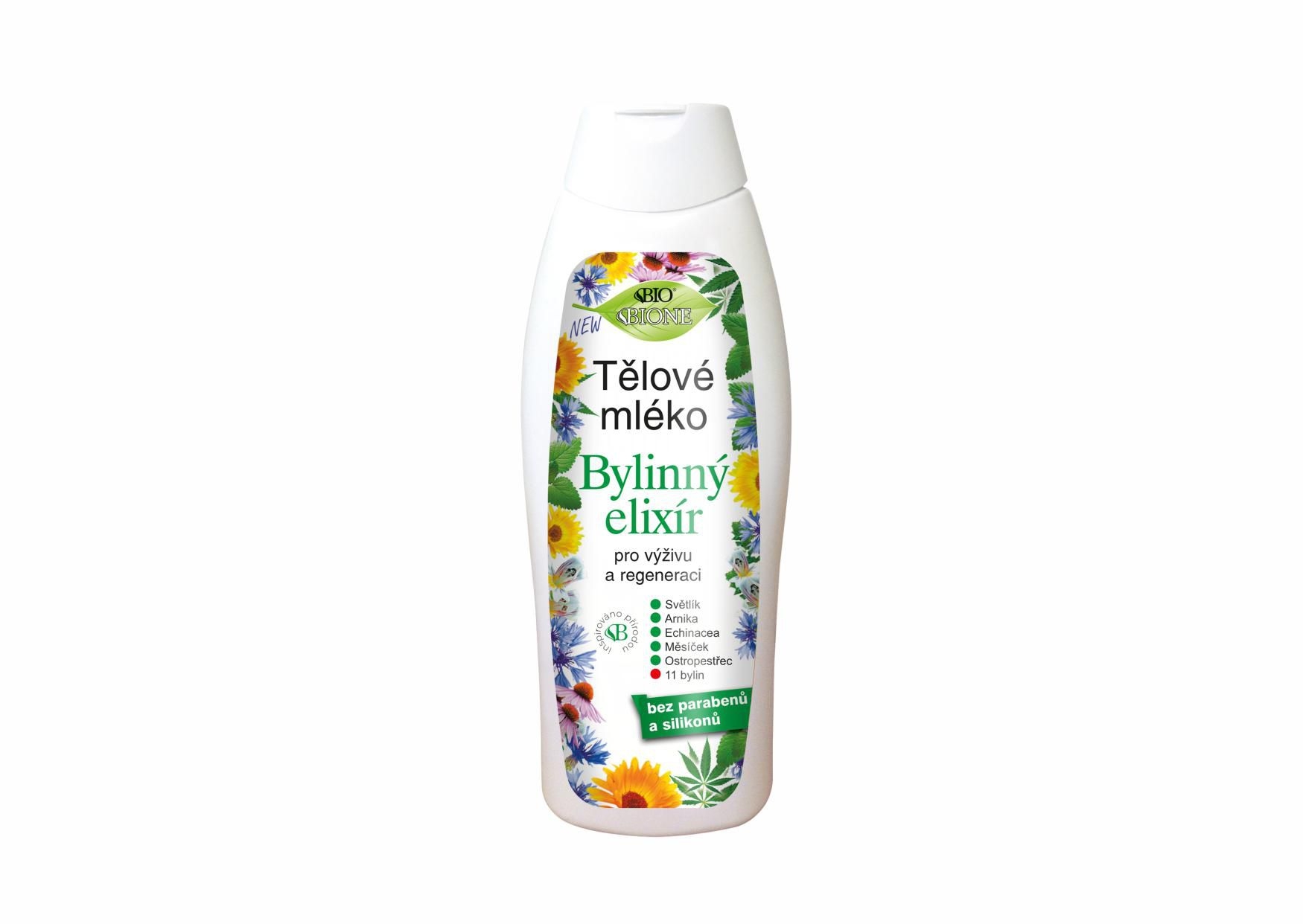 Bione Bylinný Elixír tělové mléko 500ml