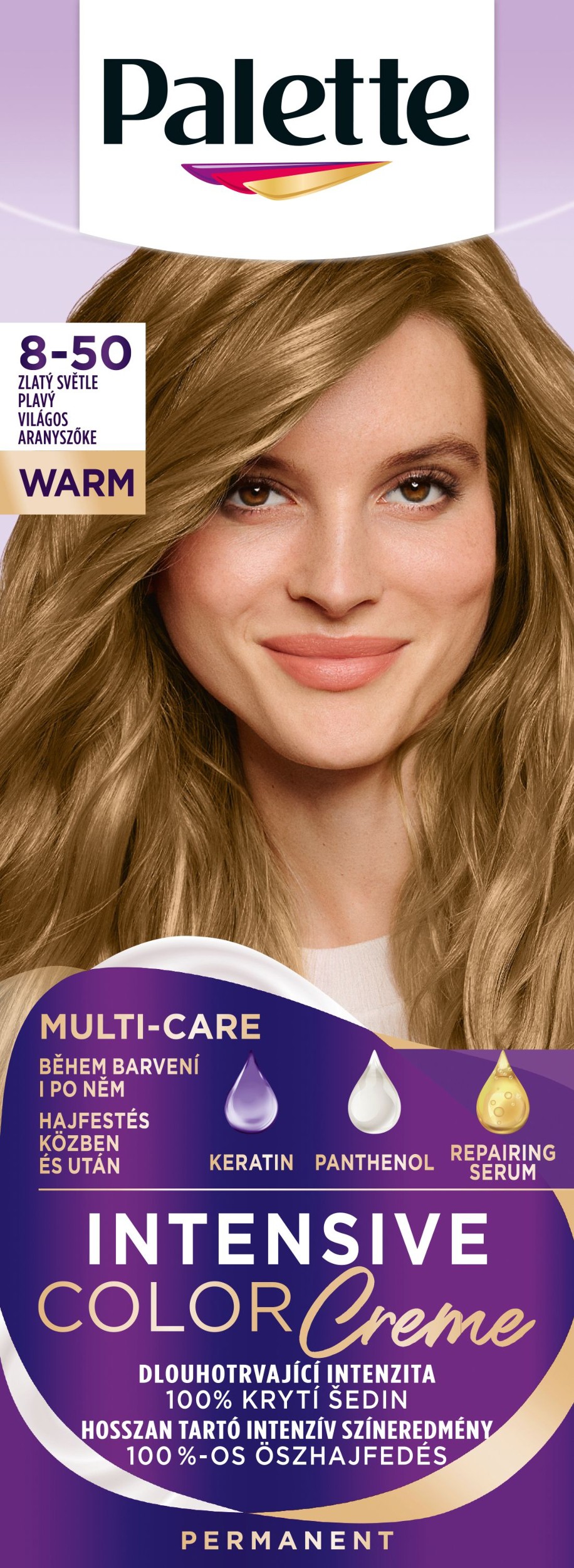 Palette ICC 8-50 Zlatý Světle Plavý 50ml