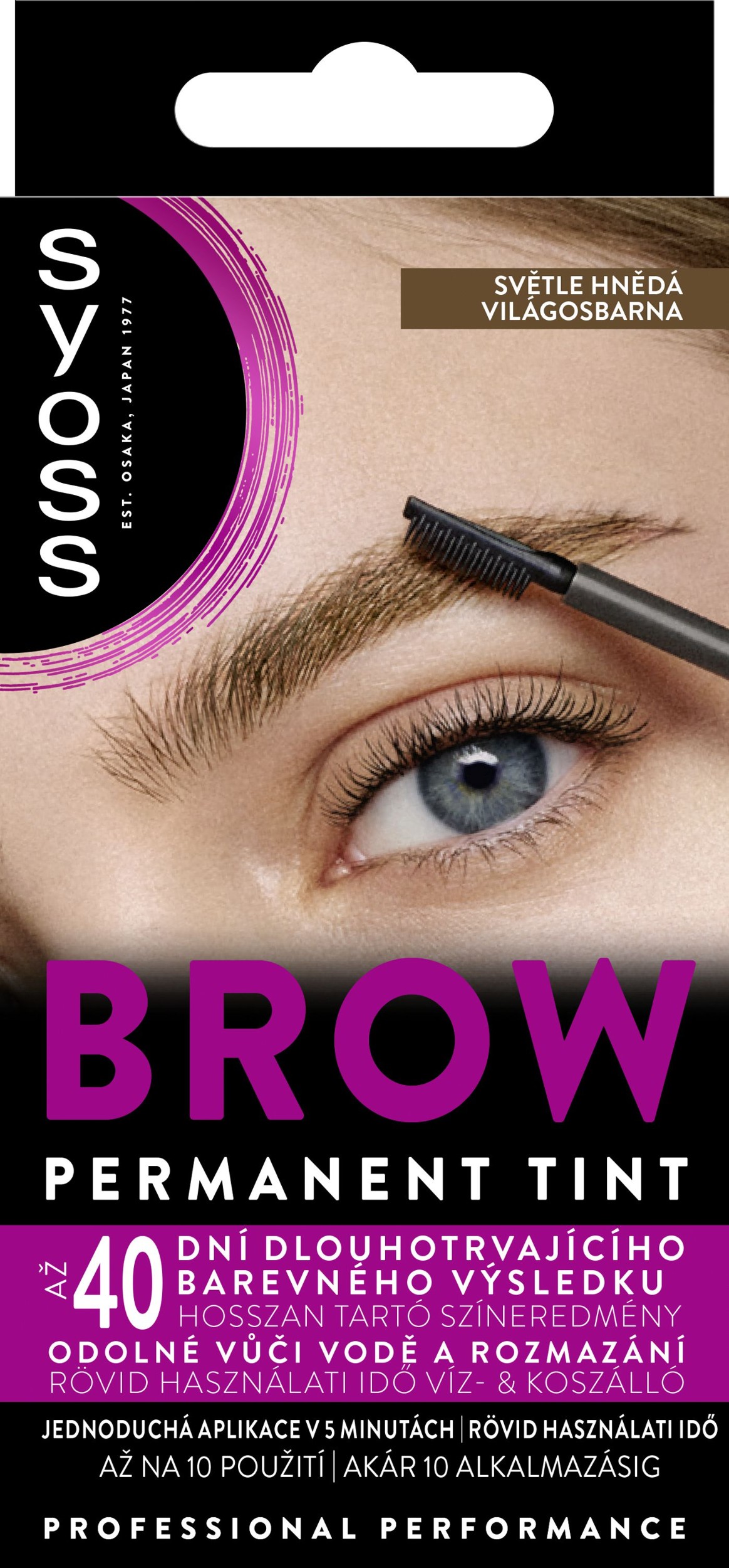 Syoss Brow Tint barva na obočí Světle hnědá 10ml