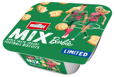 Müller Barbie Jogurt s jablečnou příchutí a máslovými sušenekami