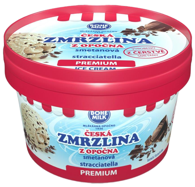 Bohemilk Premium Česká zmrzlina z Opočna Stracciatella
