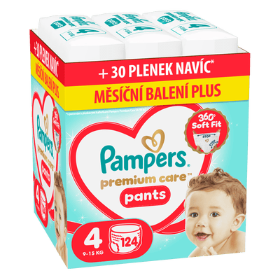 Pampers Premium Care Plenkové kalhotky, vel. 4 (9-15 kg)