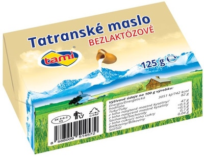 Tami Tatranské máslo bezlaktózové