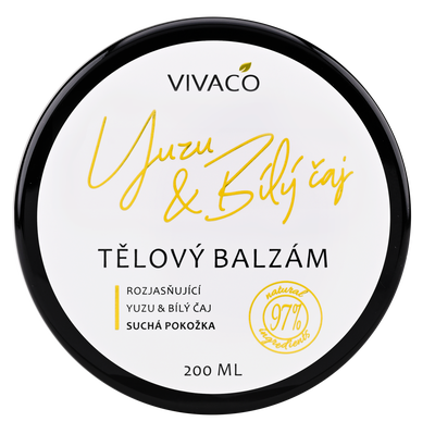 Vivaco Přírodní tělový balzám Yuzu & Bílý čaj