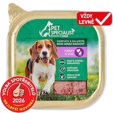 Pet Specialist Paštika s krůtím a telecím 300g