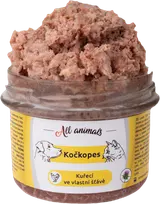 All Animals Kočkopes kuřecí ve vlastní šťávě sklenice