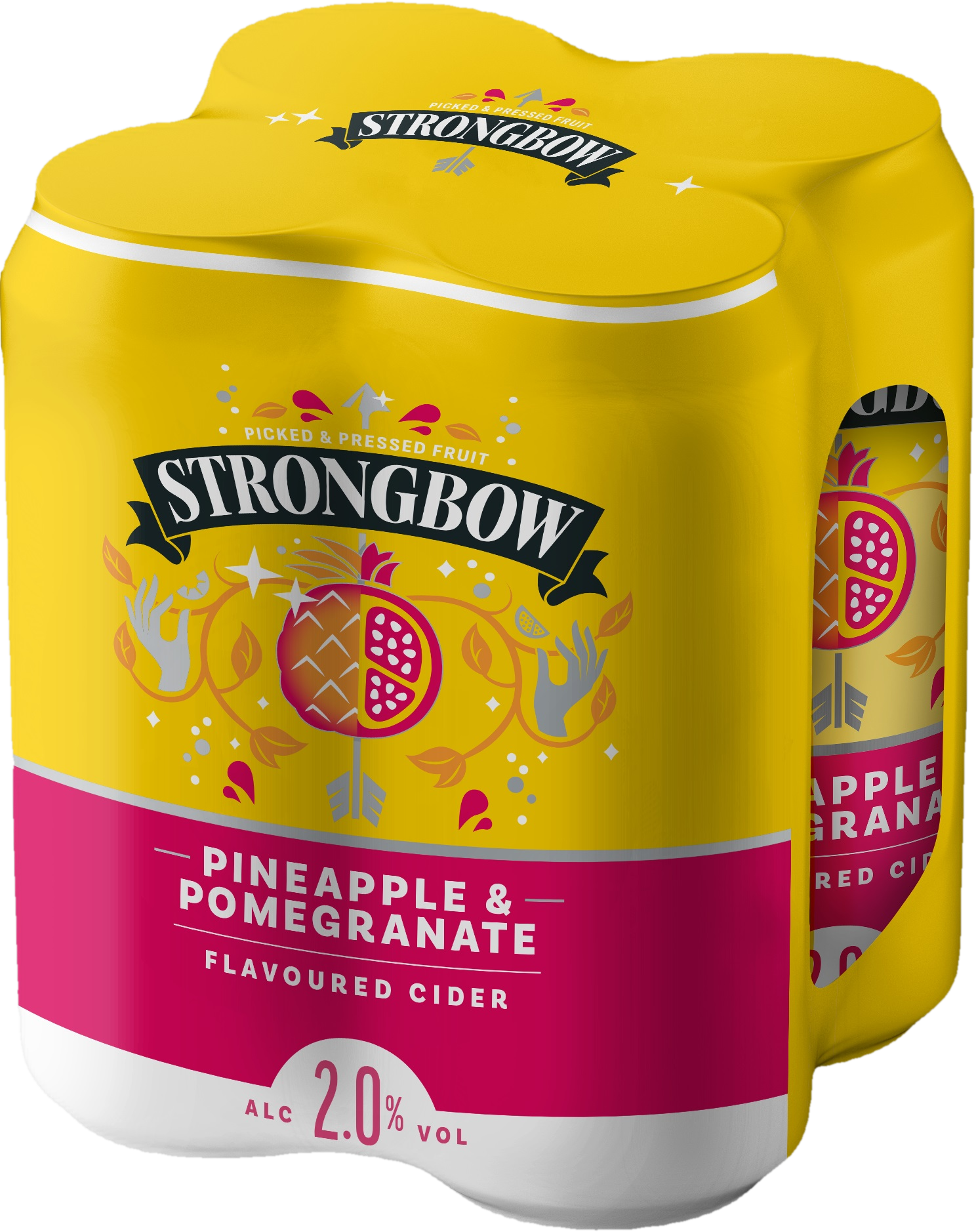 Strongbow Pineapple & Pomegranate cider 4×0,44 l plech