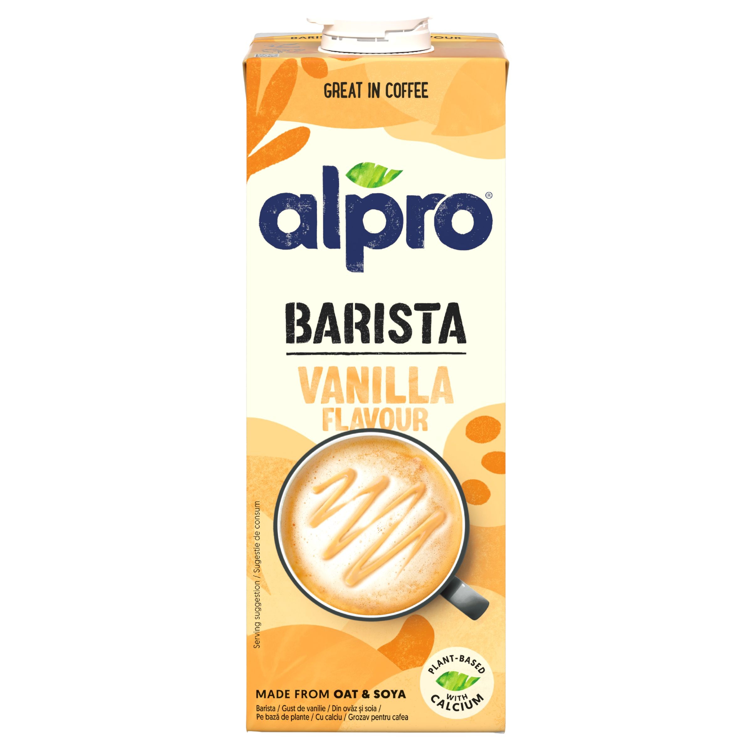 Alpro Barista Ovesno-sójový nápoj s vanilkovou příchutí 1l