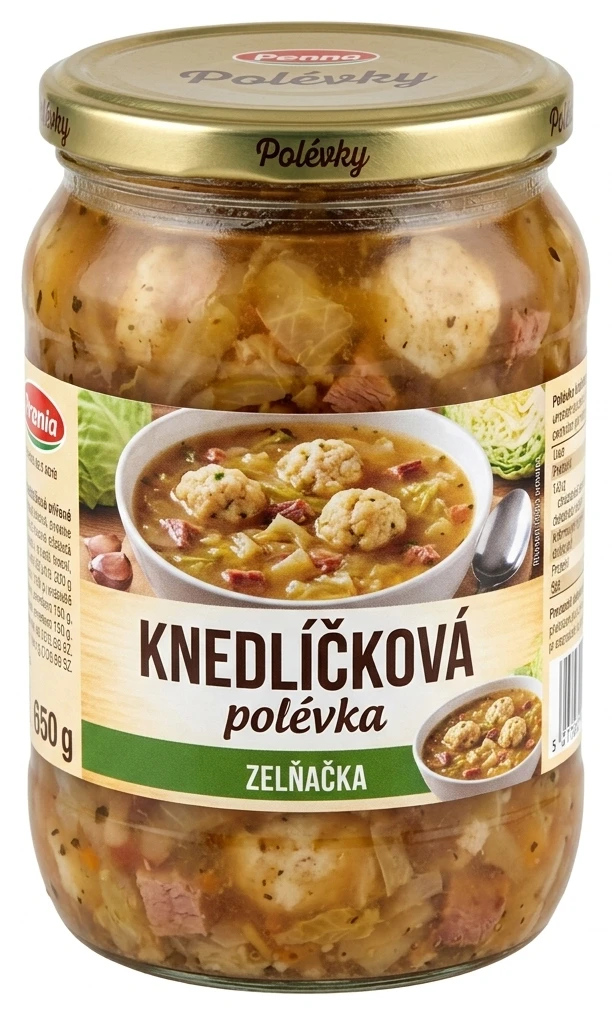 Polévka knedlíčková, zelňačka