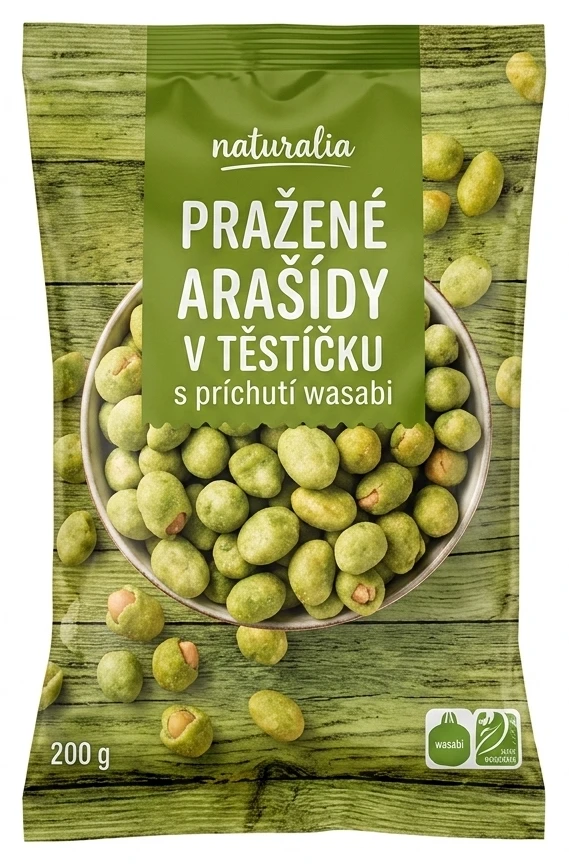 Pražené arašídy v těstíčku Naturalia