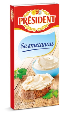 Président Tavený se smetanou 3x50g