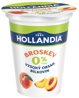Hollandia Jogurt nízkotučný broskev