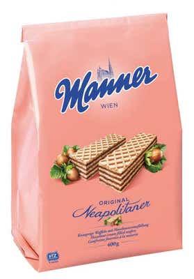 Manner Original Neapolitaner Křupavé oplatky s krémovou oříškovou náplní