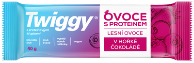 Twiggy Protein tyčinka  s lesním ovocem v hořké čokoládě
