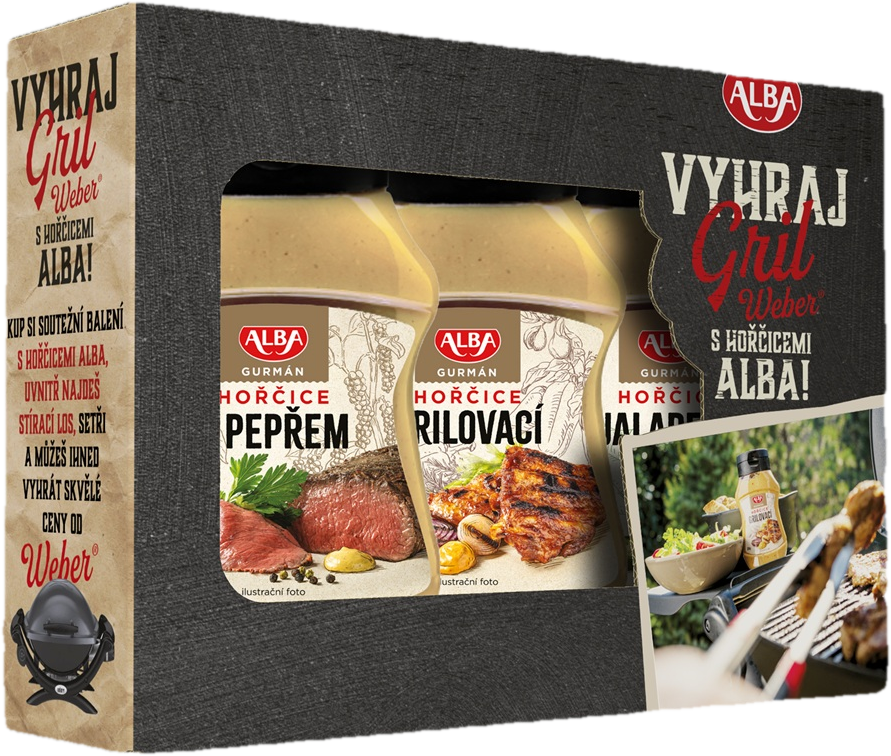 Alba Mix hořčice multipack (3×350 g)