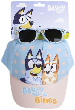Cerda Sada dětských slunečních brýlí a kšiltovky Bingo a Bluey