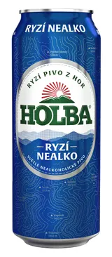 Holby Ryzí nealko nealkoholické pivo plech 0,5l