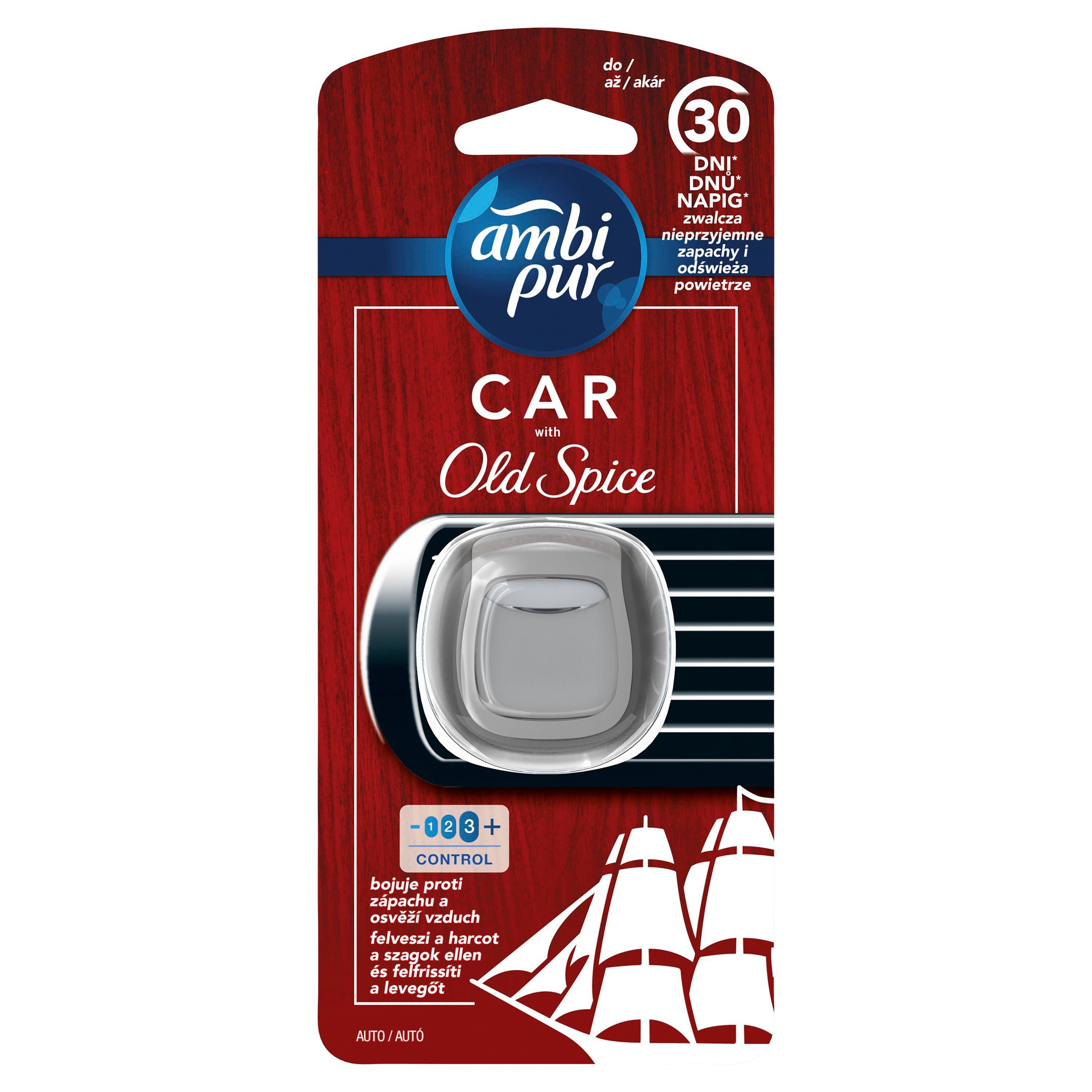 Ambi Pur Old Spice Osvěžovač Vzduchu do auta startovací sada 1 ks
