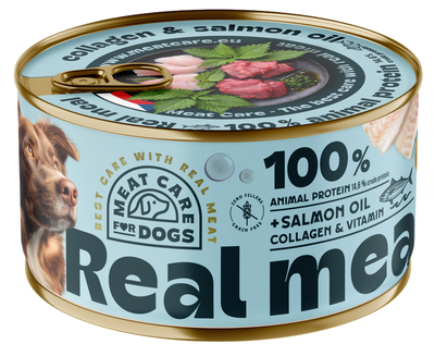 Meat Care Real Meal – Konzerva pro psy, ryba