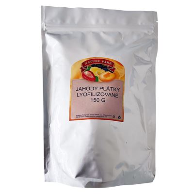 Lyofilizované jahody plátky 150 g