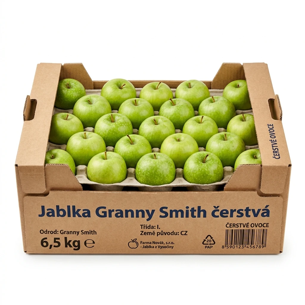 Jablka Granny Smith čerstvá 6,5 kg karton
