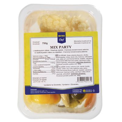 METRO Chef Mix party - nakládaná zelenina SK 750 g vanička