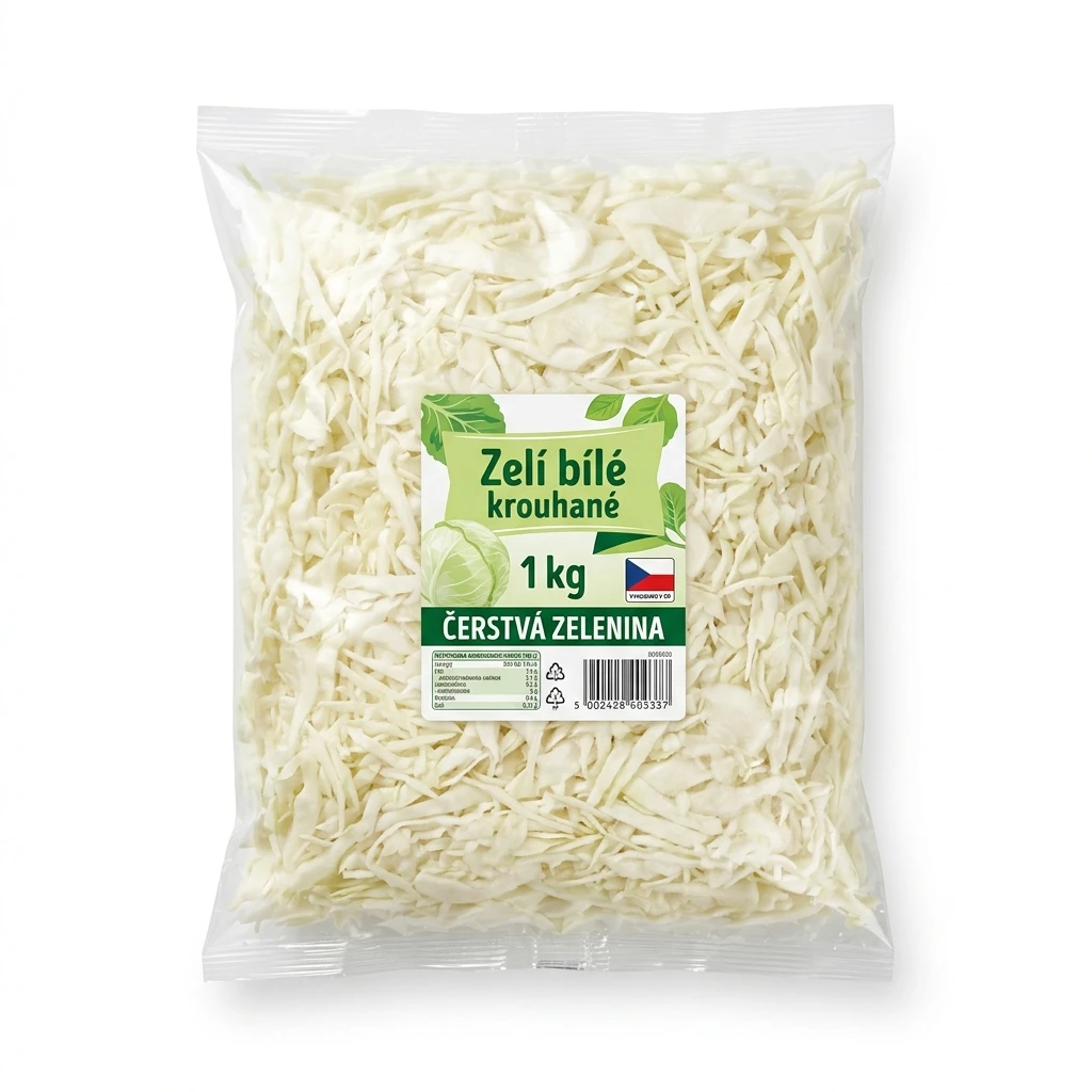 Zelí bílé krouhané 1 kg
