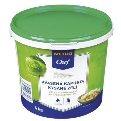 METRO Chef Zelí kysané bílé 85 % 5 kg kbelík