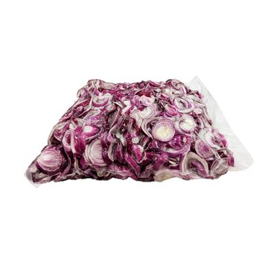 Cibule červená loupaná kroužky 5 kg