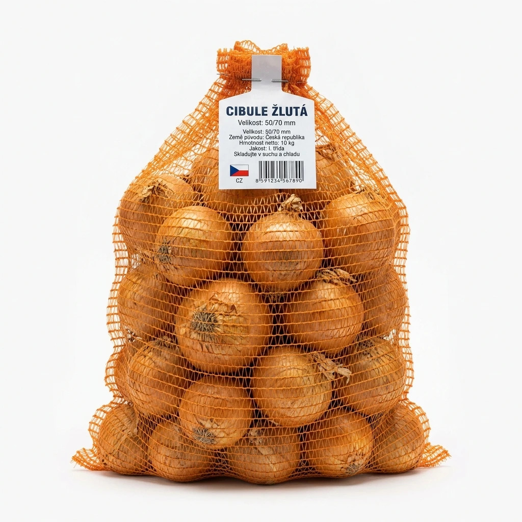Cibule žlutá 50/70 CZ 10 kg síť